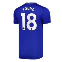 Billiga Everton Ashley Young #18 Hemma fotbollskläder 2024-25 Kortärmad